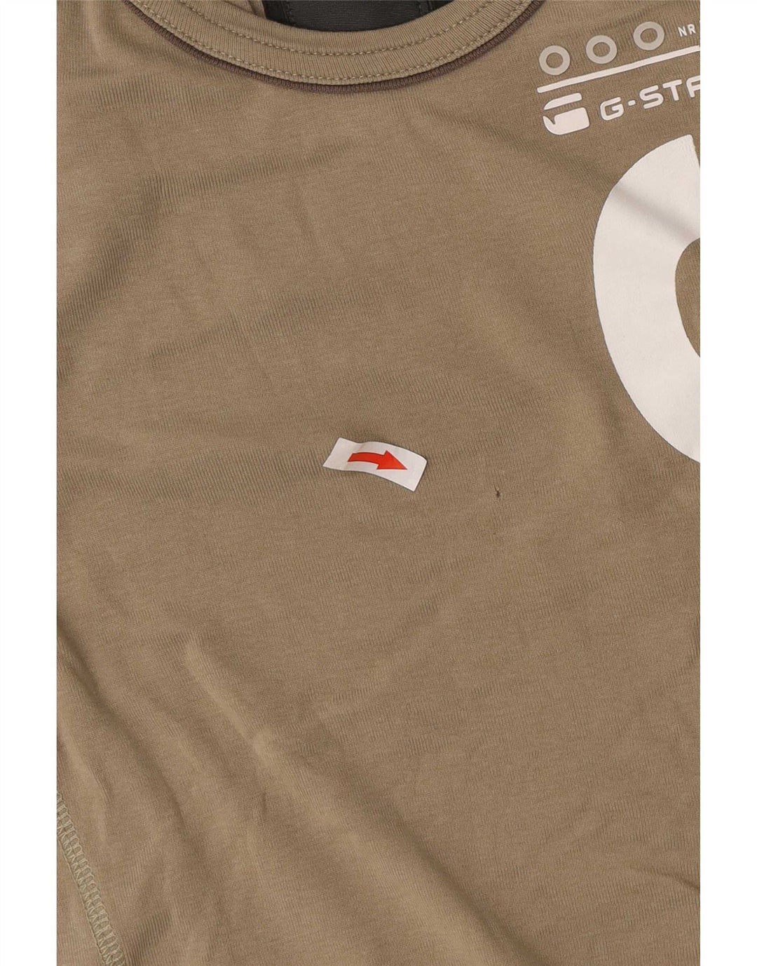 T-shirt grafica da uomo G-Star Top piccola in cotone kaki