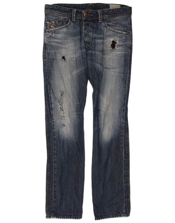 Diesel Jeans uomo affusolati slim regolari Darron W32 L32 Cotone blu