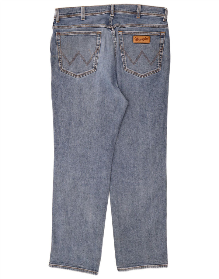 Jeans dritti da uomo Wrangler Texas W38 L32 cotone blu