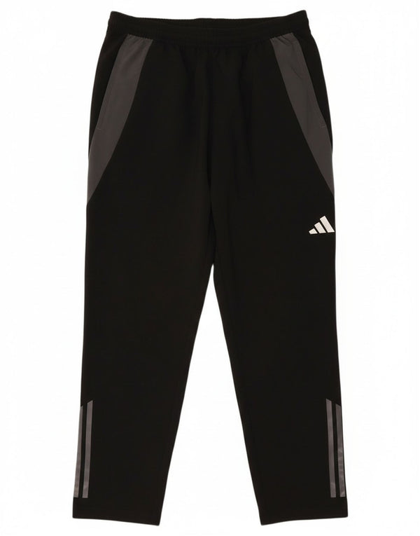 Pantaloni da tuta Adidas Aeroready da donna UK 14 Large Black Colourblock