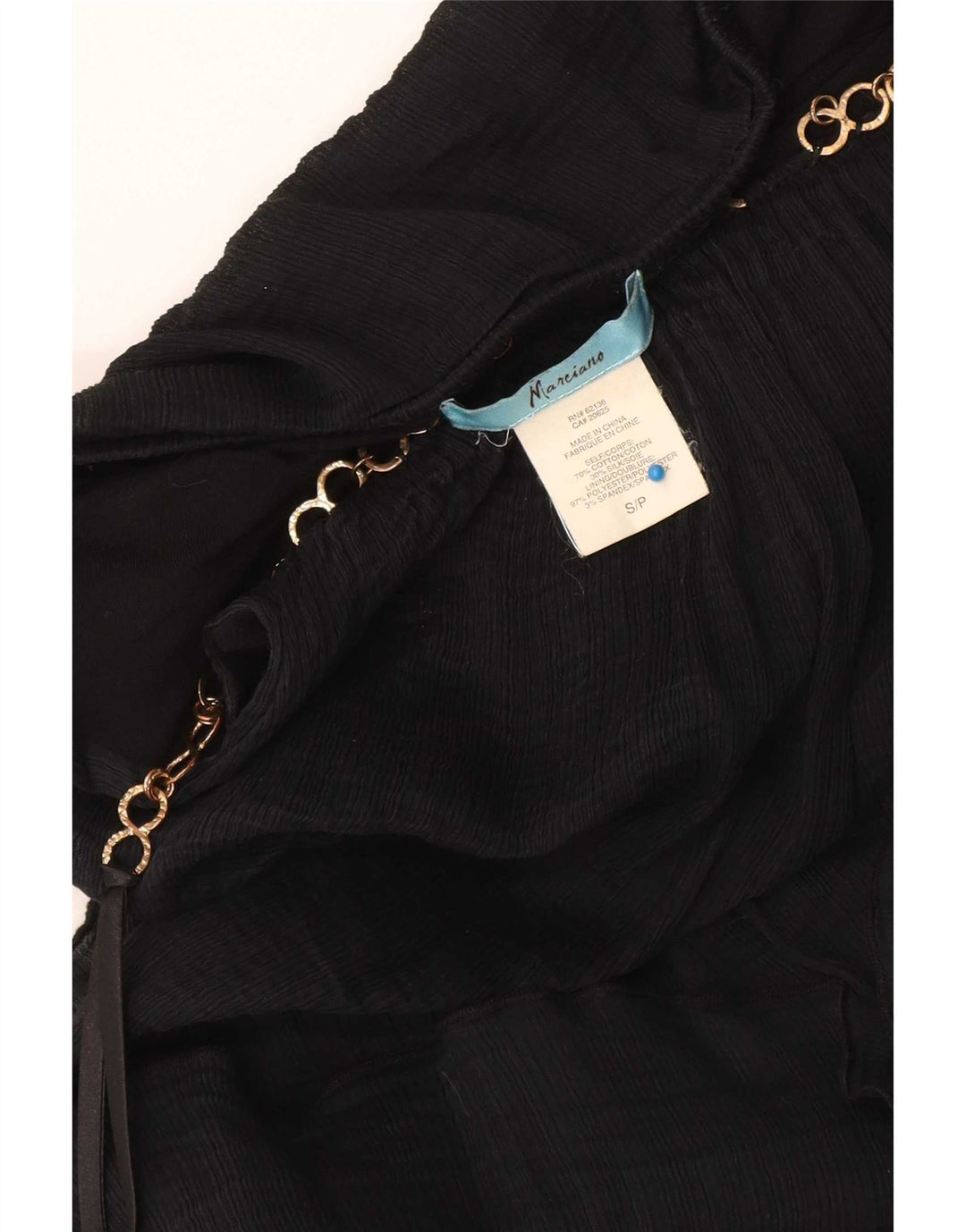 Top corto da donna Marciano UK 10 piccolo cotone nero