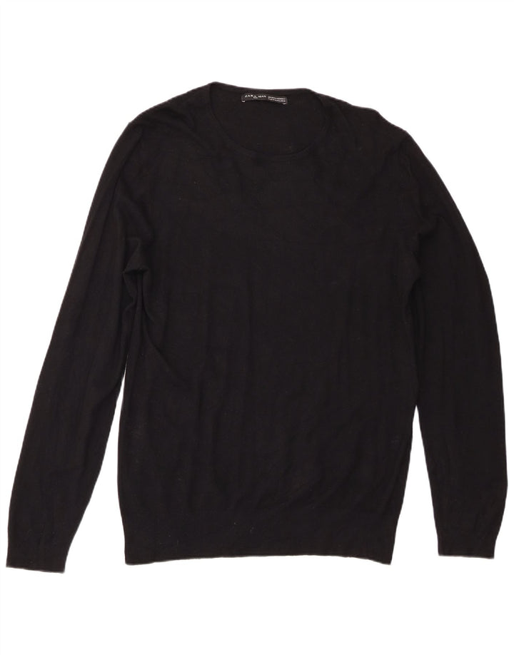 Maglione maglione girocollo da uomo Zara XL nero