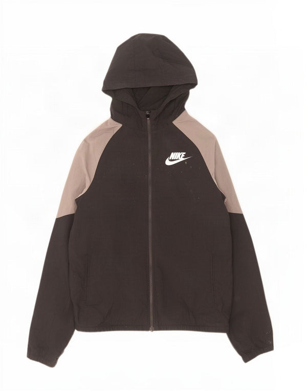 Giacca da ginnastica con cappuccio da ragazza Adidas 13-14 anni XL color block nero