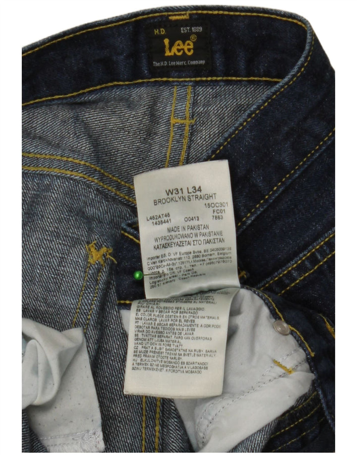 Jeans dritti da uomo Lee Brooklyn W31 L34 cotone blu