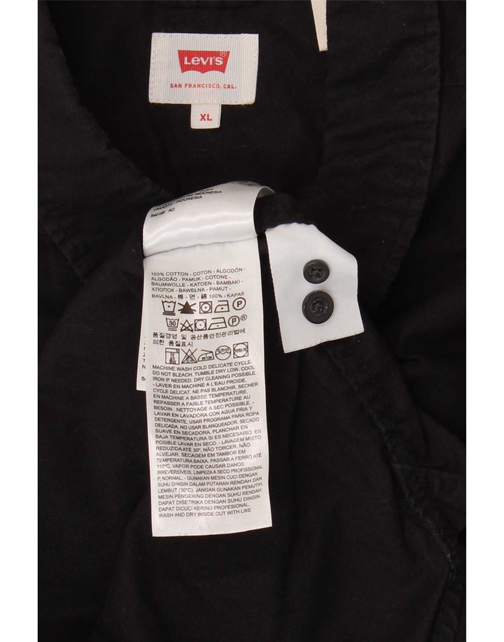 Camicia Levi's da uomo XL in cotone nero
