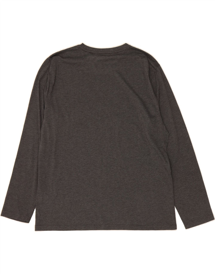 CALVIN KLEIN Mens Golf Top Long Sleeve XL Grey Polyester Vintage Calvin Klein and Second-Hand Calvin Klein from Messina Hembry 