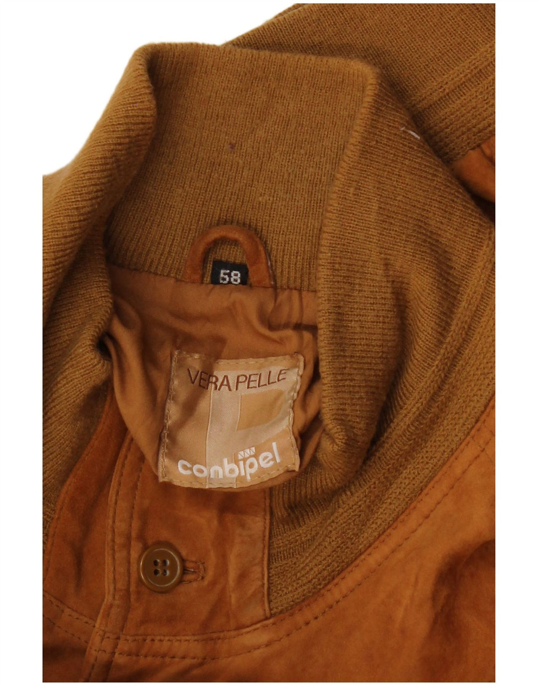 CONBIPEL Giubbotto Bomber da Uomo in Pelle Scamosciata IT 58 2XL Pelle Marrone