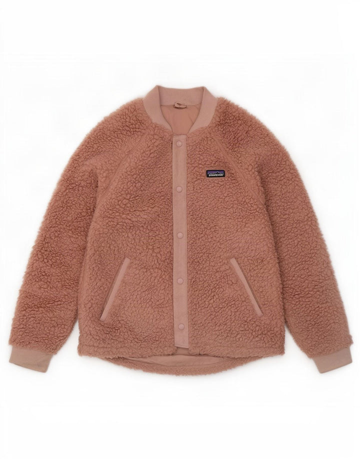 Giacca in pile da bambina Patagonia 9-10 anni in poliestere rosa medio