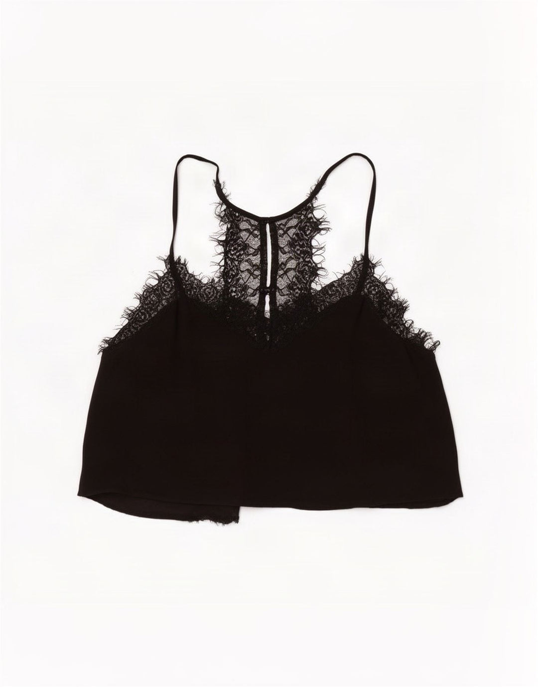 Top corto da donna Zara UK 10 piccolo nero floreale