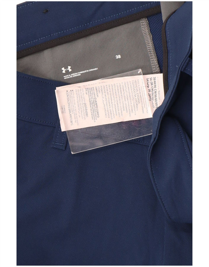 Pantaloncini chino da uomo Under Armour W38 XL poliestere blu navy