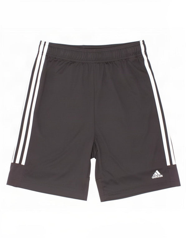 Pantaloncini sportivi Adidas Aeroready da ragazzo 13-14 anni in poliestere color block nero