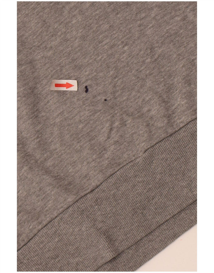 Maglione con cappuccio da uomo Jack & Jones in cotone chiazzato grigio medio