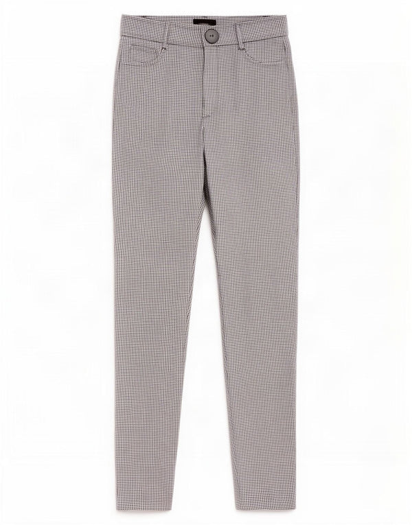 Pantaloni skinny casual da donna Zara XS W24 L27 poliestere pied de poule nero