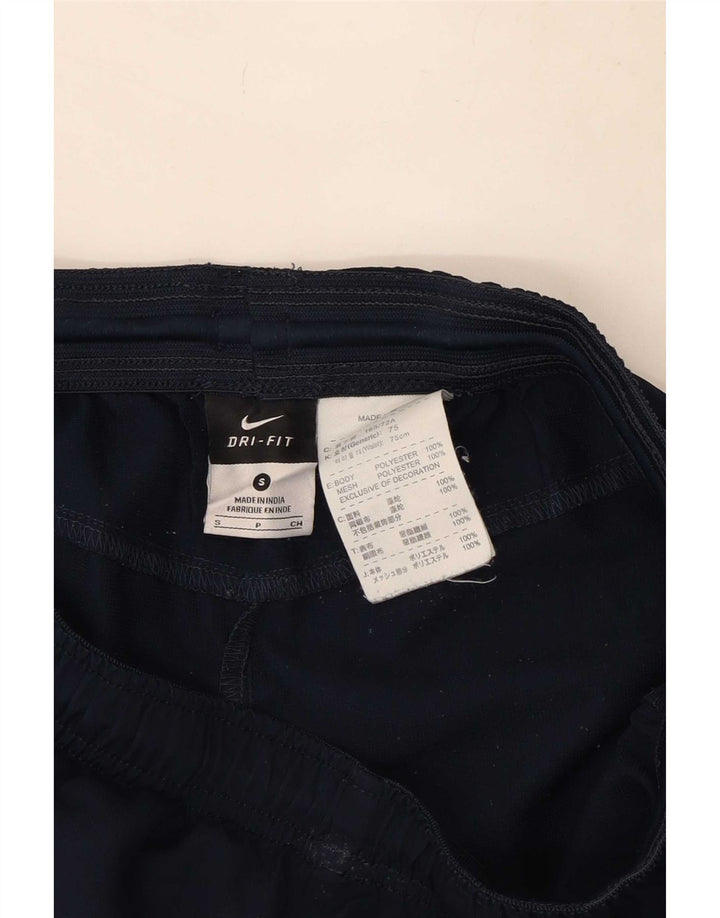Pantaloncini sportivi Nike Dri Fit da uomo piccoli in poliestere color block blu navy