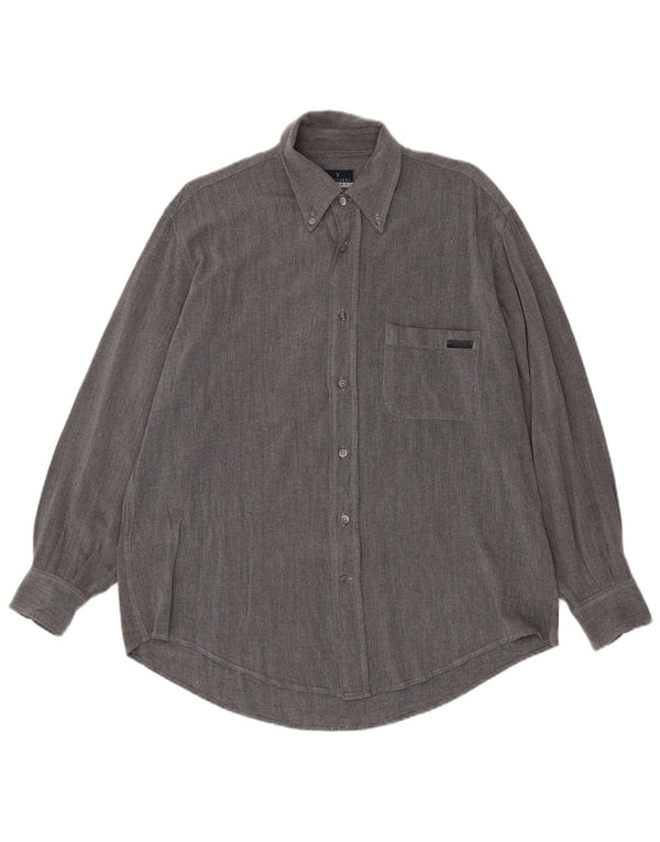 Camicia Trussardi Uomo XL Viscosa Grigia