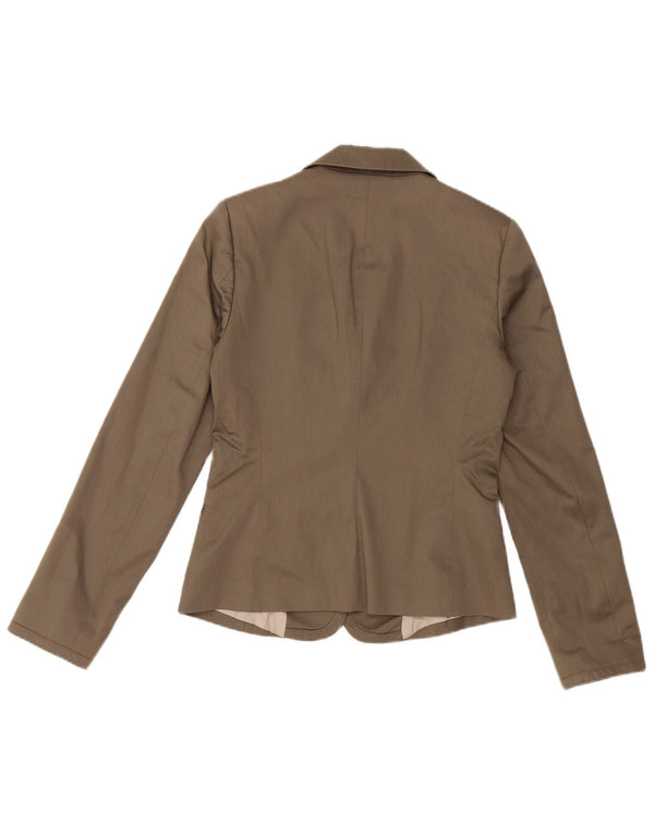 Giacca blazer a 2 bottoni da donna SISLEY UK 8 piccola grigia