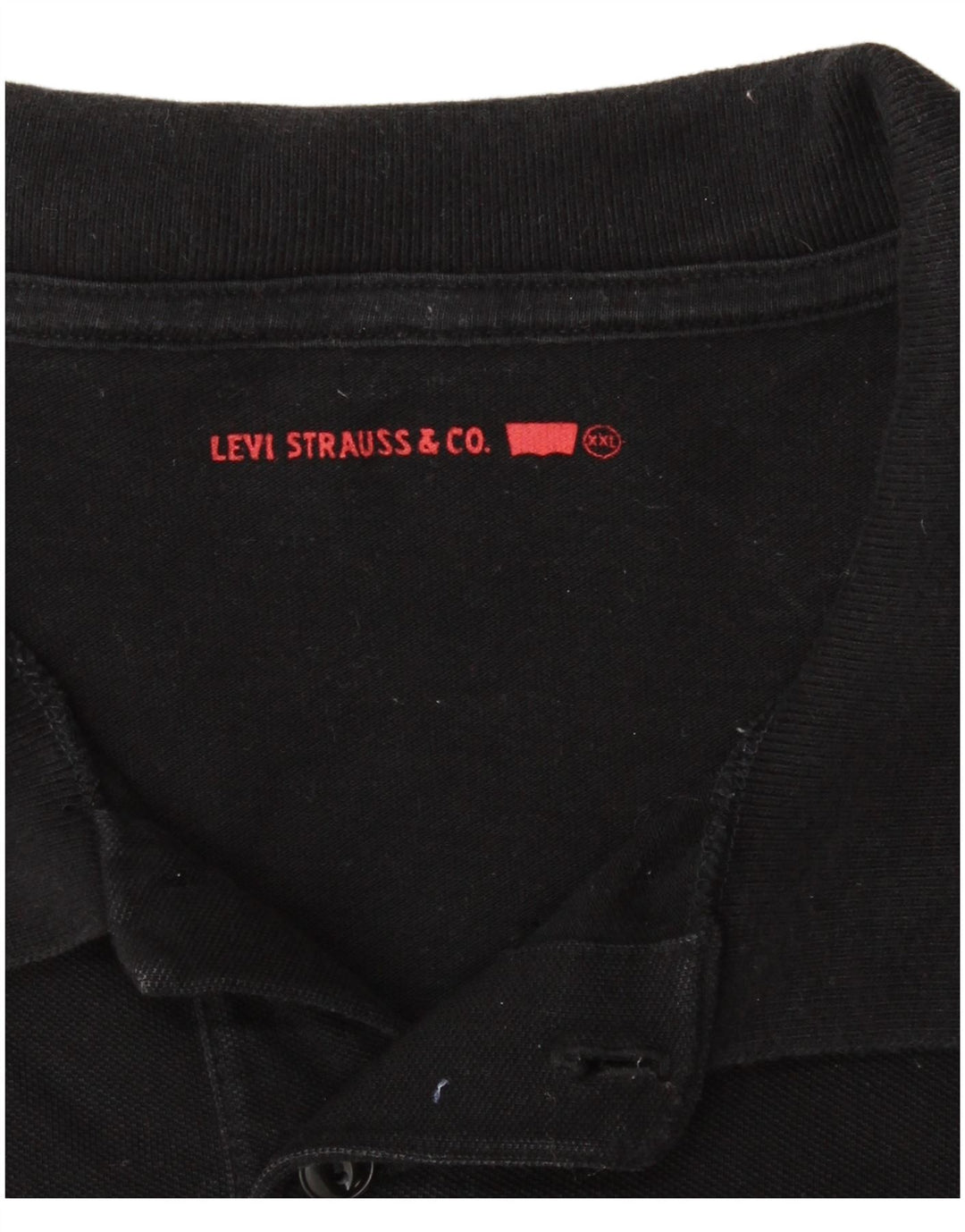 Polo LEVI'S da uomo 2XL in cotone nero