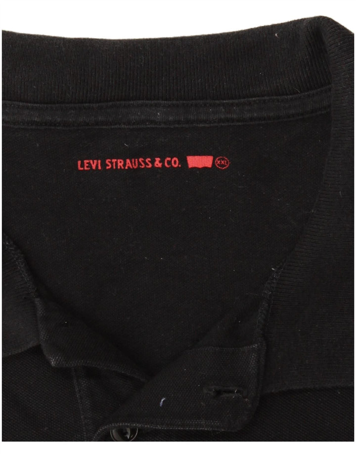 Polo LEVI'S da uomo 2XL in cotone nero