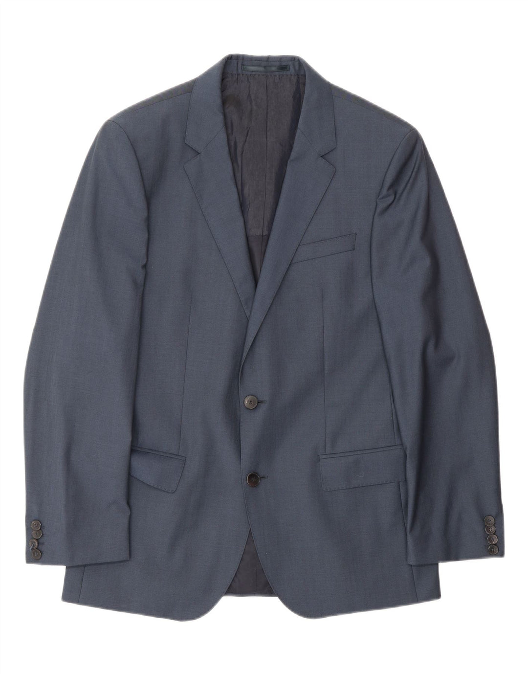Giacca blazer da uomo a 2 bottoni Hugo Boss IT 48 media lana blu navy