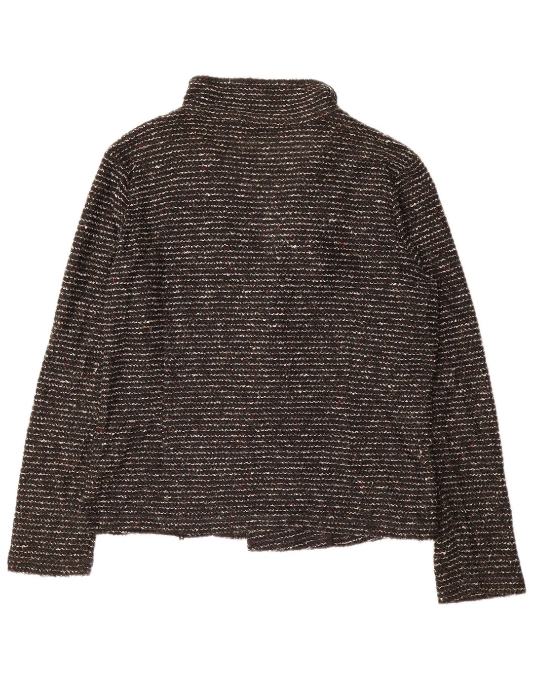 Maglione cardigan aperto da donna Marks & Spencer UK 20 2XL Nero screziato