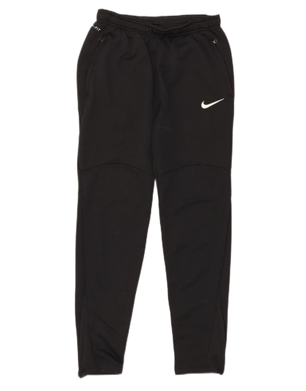 Pantaloni da tuta Nike Dri Fit da uomo, pantaloni da jogging, piccoli, in poliestere nero