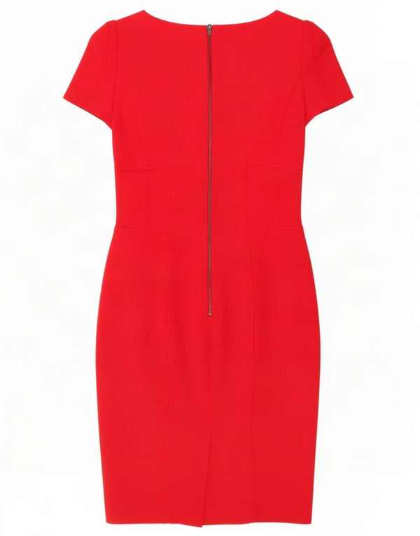 Abito tubino da donna Marks & Spencer UK 8 piccolo poliestere rosso