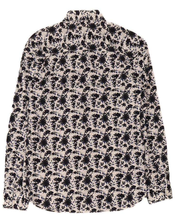 Camicia da uomo Jack & Jones in cotone floreale bianco medio