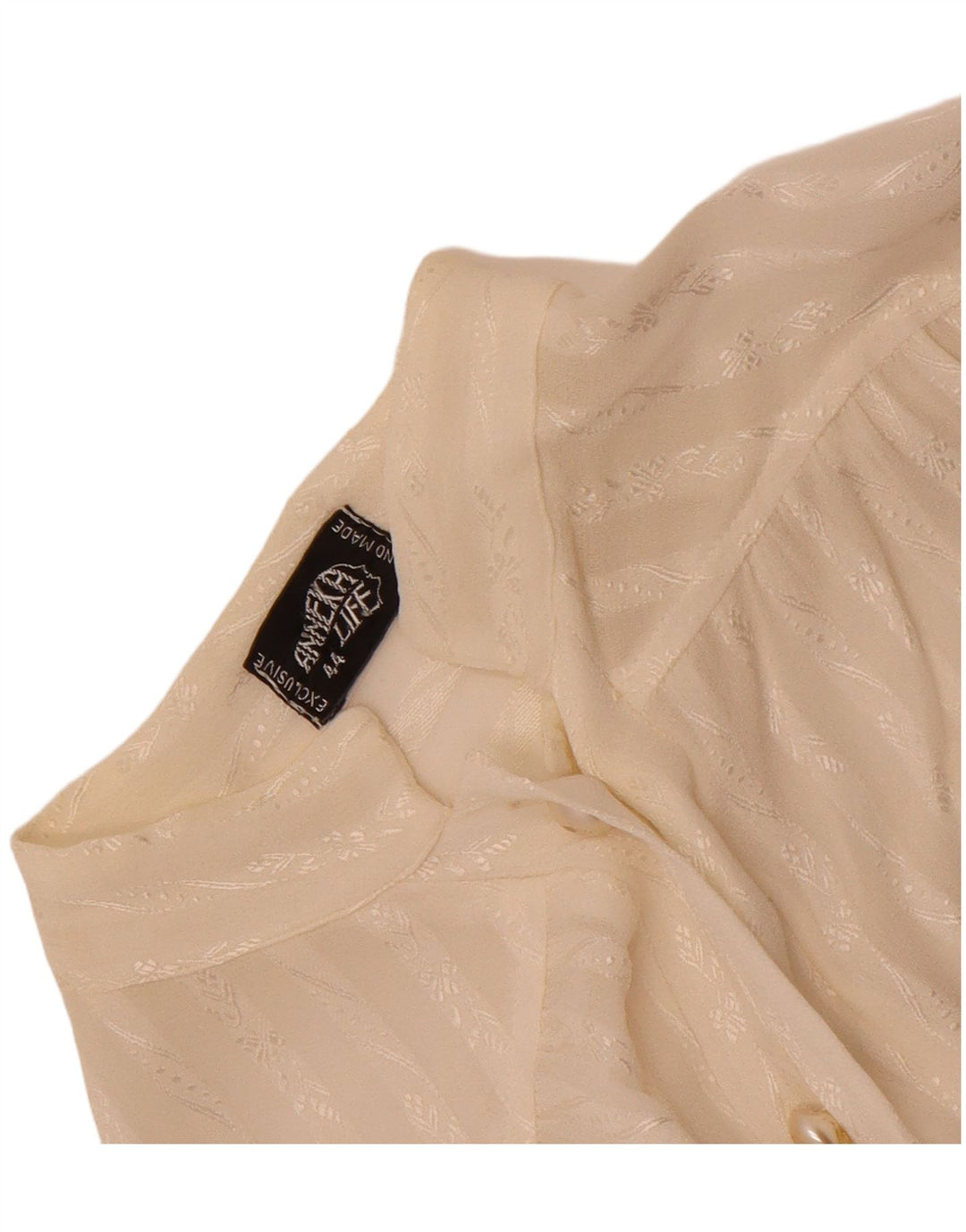 Camicetta pullover da donna vintage IT 44 a righe bianche medie