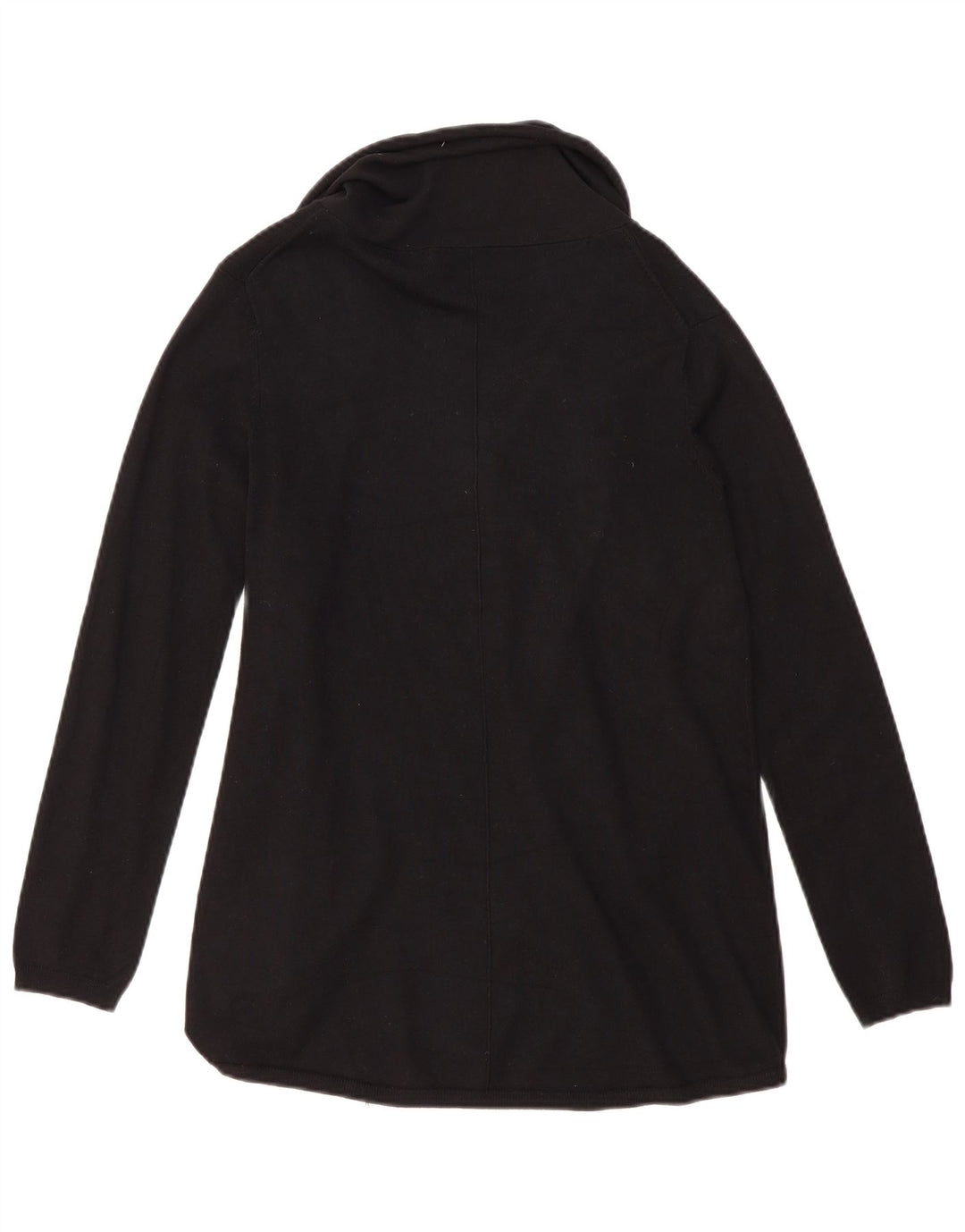 Maglione cardigan aperto da donna Zara UK 14 grande viscosa nera