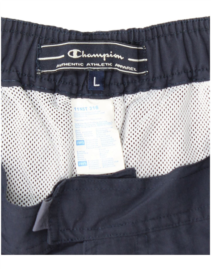 CHAMPION Pantaloncini da bagno da uomo Grandi in poliammide color block blu navy
