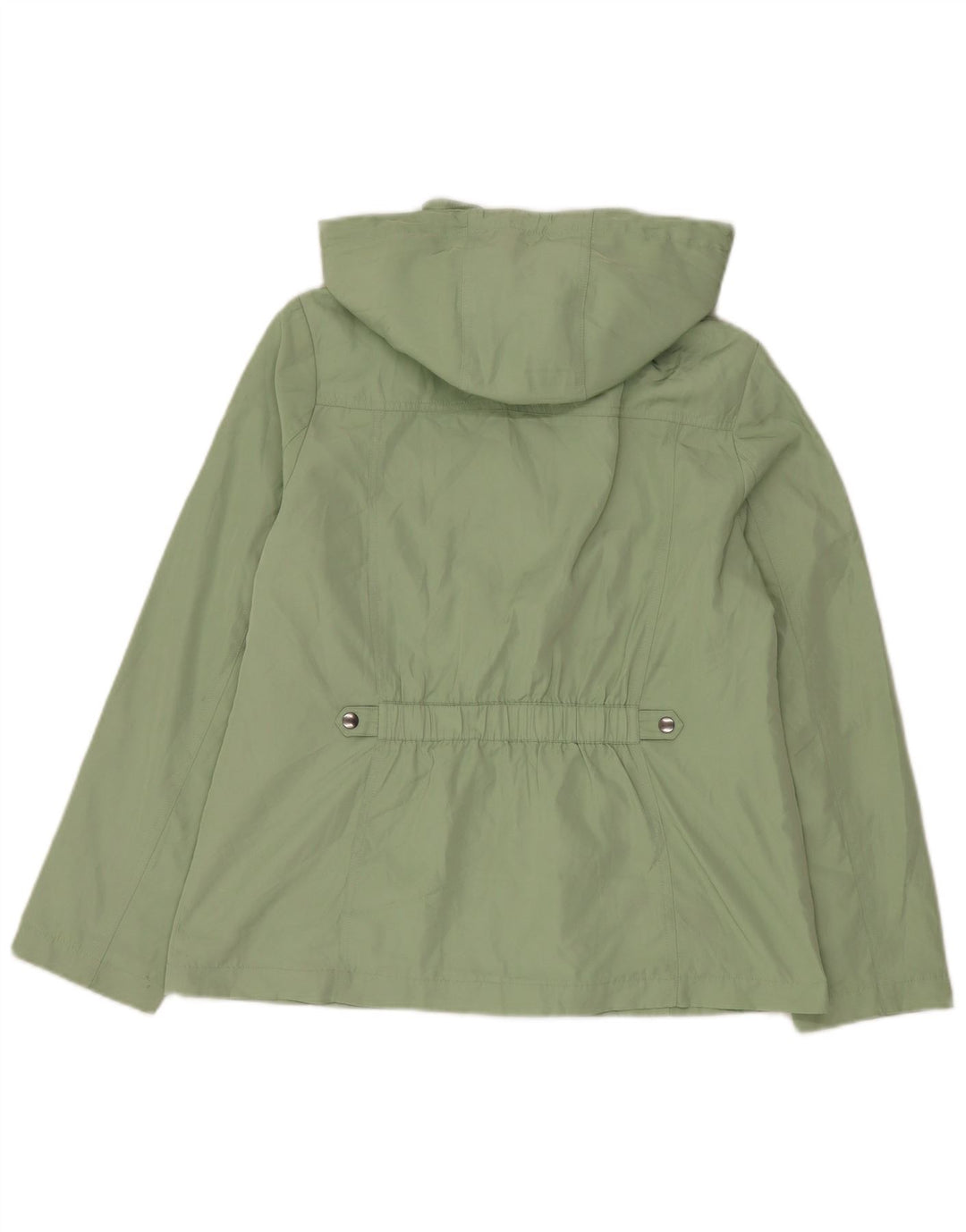Giacca pratica con cappuccio da donna Marks & Spencer UK 14 Large Verde Poliestere