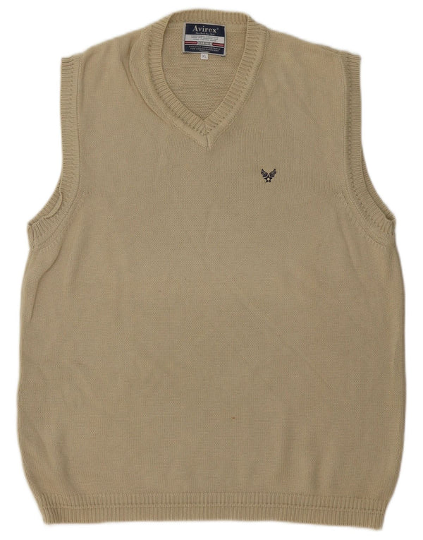 Canottiera da uomo Avirex XL in cotone beige