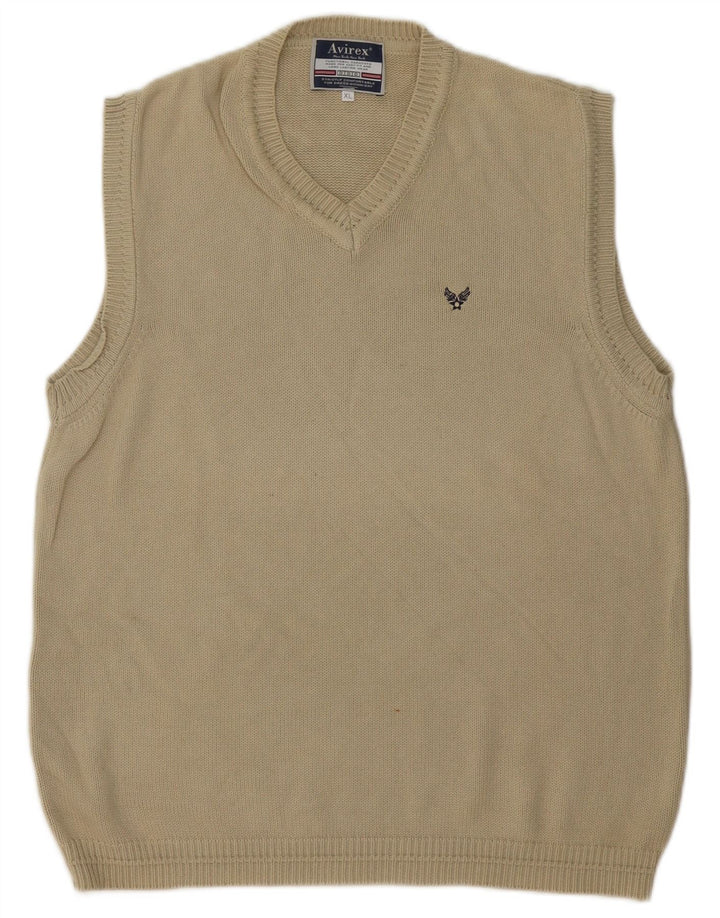 Canottiera da uomo Avirex XL in cotone beige