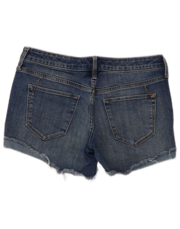 MOSSIMO Pantaloncini di jeans a vita media da donna US 00 2XS W24 Cotone blu
