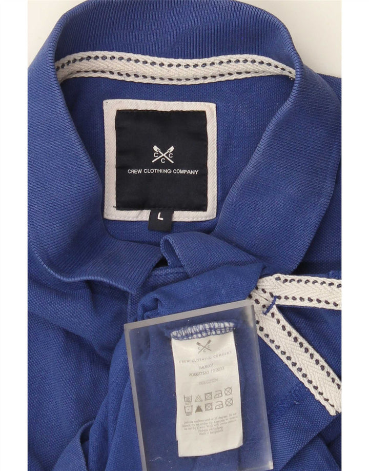 Crew Clothing Polo da uomo grande in cotone blu