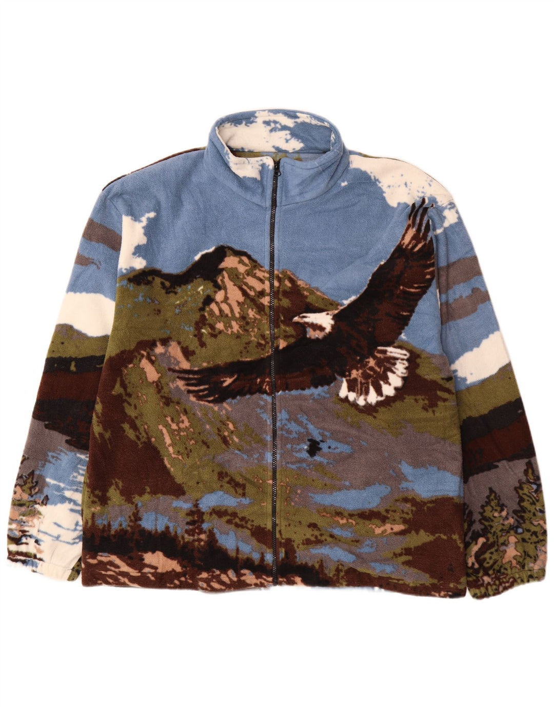 Atlas For Men Giacca in pile grafica Eagles da uomo UK 44 2XL multicolore
