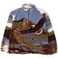 Atlas For Men Giacca in pile grafica Eagles da uomo UK 44 2XL multicolore
