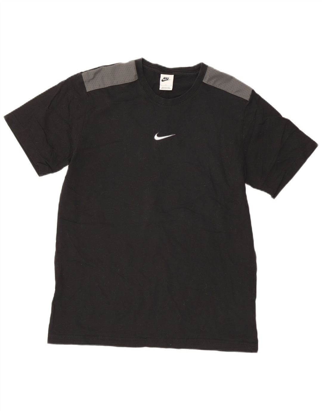 T-shirt da uomo Nike Top Large in cotone color block nero