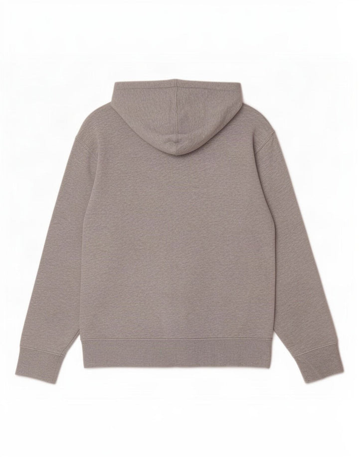 Maglione con cappuccio grafico da uomo New Balance in cotone grigio medio