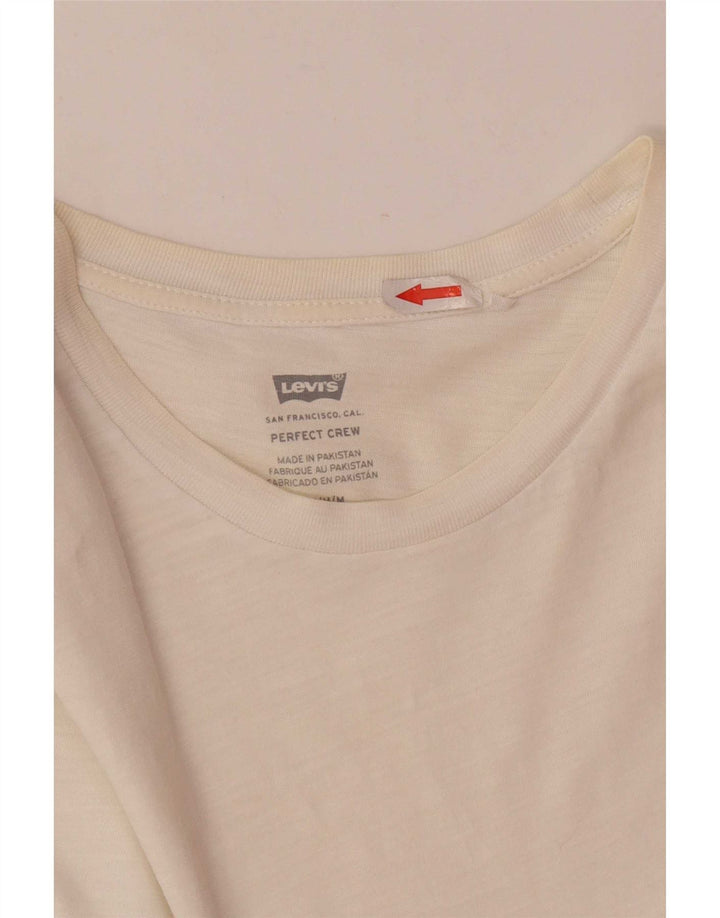 T-shirt da donna Levi's Top UK 14 cotone bianco medio
