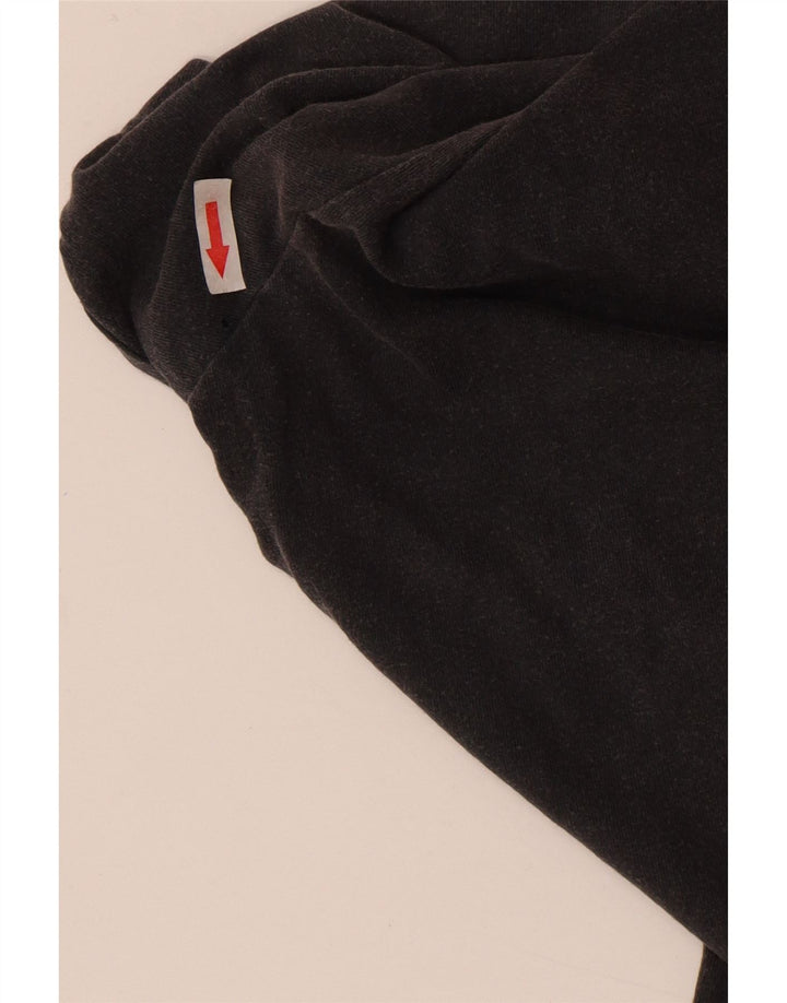 T-shirt grafica da uomo Topman Top piccola in cotone grigio