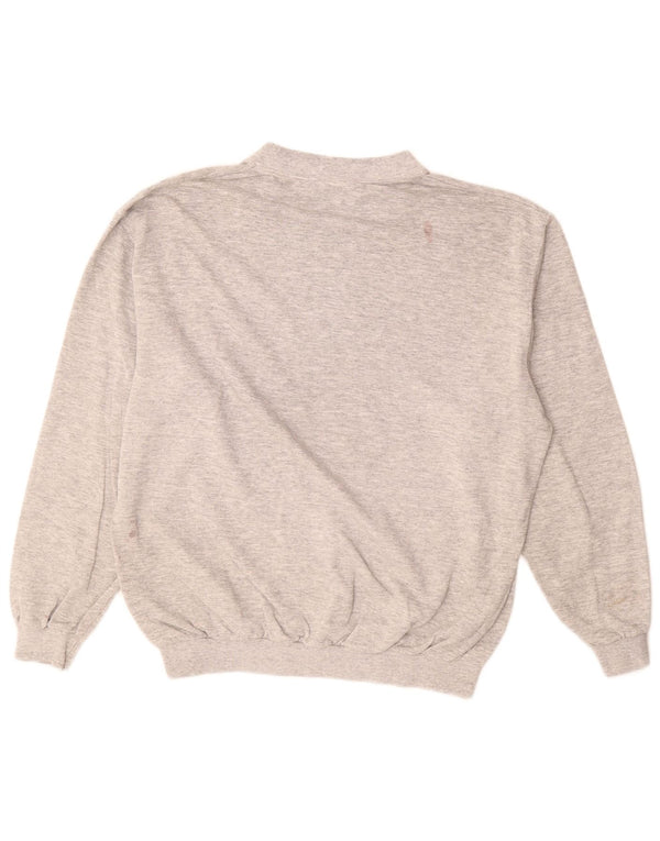 Felpa da uomo Wrangler Maglione grande cotone a righe grigie