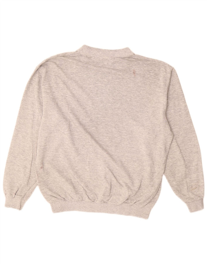 Felpa da uomo Wrangler Maglione grande cotone a righe grigie