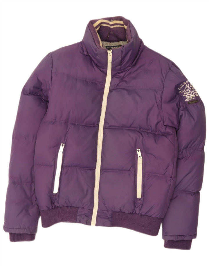 Giacca imbottita da donna Scotch & Soda UK 14 Nylon viola medio