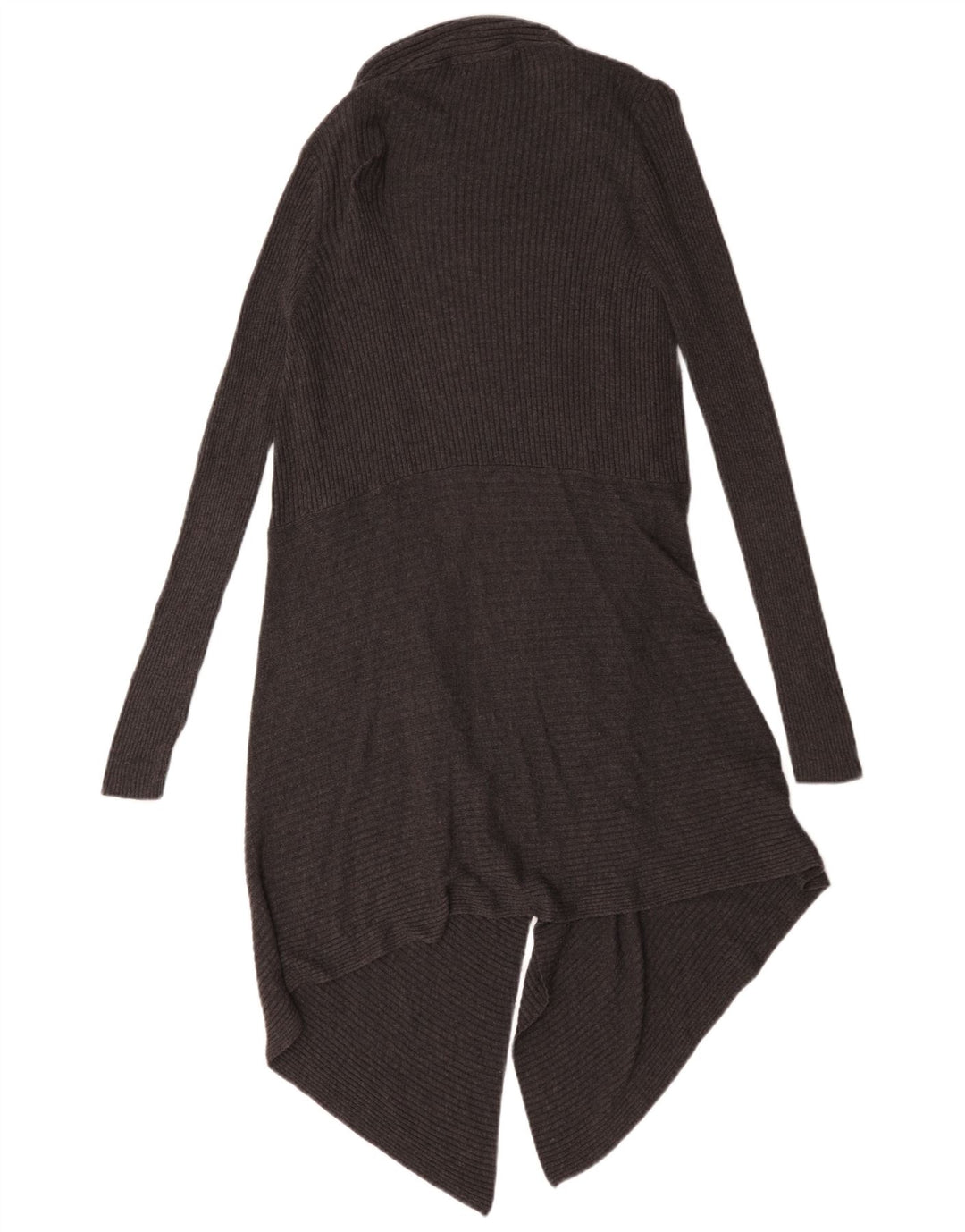 Maglione cardigan aperto lungo da donna Marks & Spencer UK 18 XL Grigio
