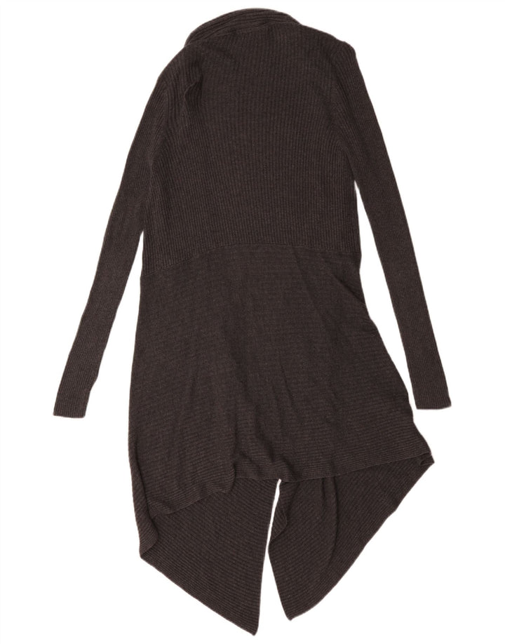 Maglione cardigan aperto lungo da donna Marks & Spencer UK 18 XL Grigio