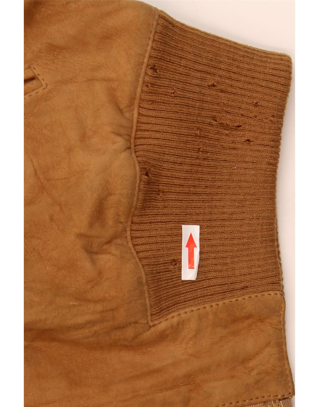 Giubbotto bomber da uomo in pelle scamosciata Arpel IT 52 XL in pelle marrone