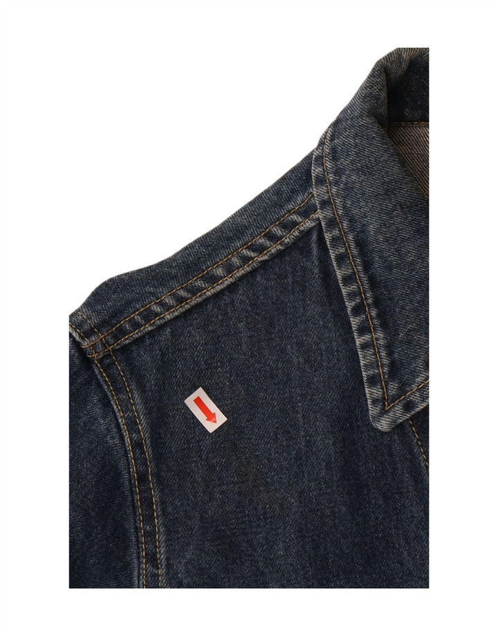 MELTIN' POT Womens Denim Jacket UK 10 Small Blue Cotton Vintage Meltin' Pot and Second-Hand Meltin' Pot from Messina Hembry 