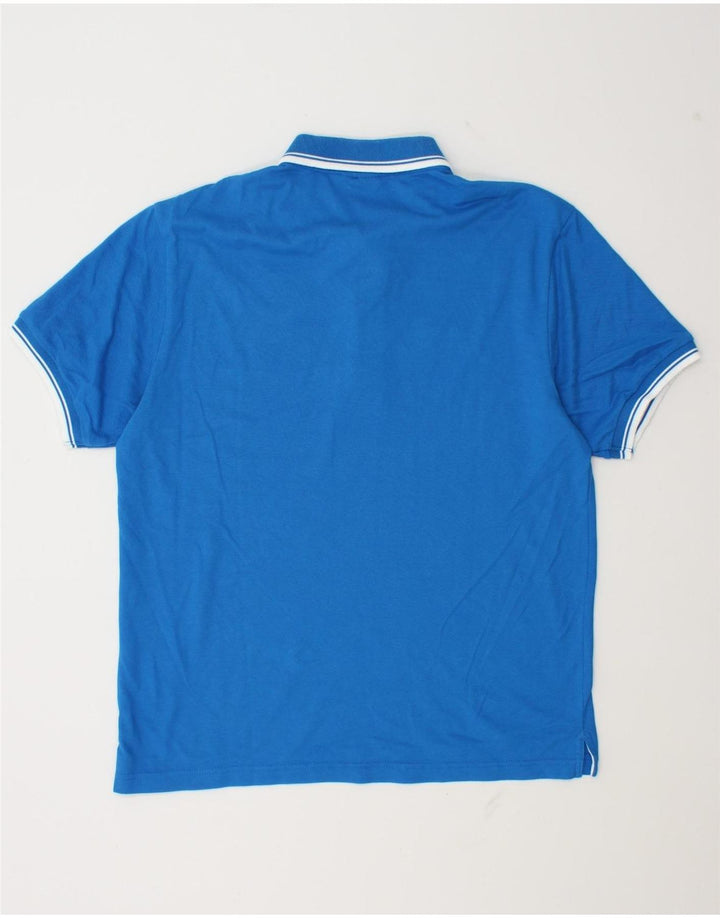 Polo grafica da uomo Champion in cotone blu medio
