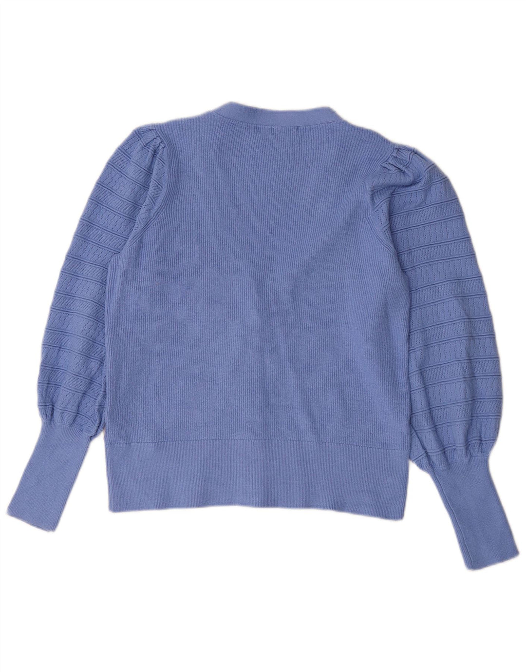 Maglione cardigan da donna Marks & Spencer UK 12 Viscosa blu medio